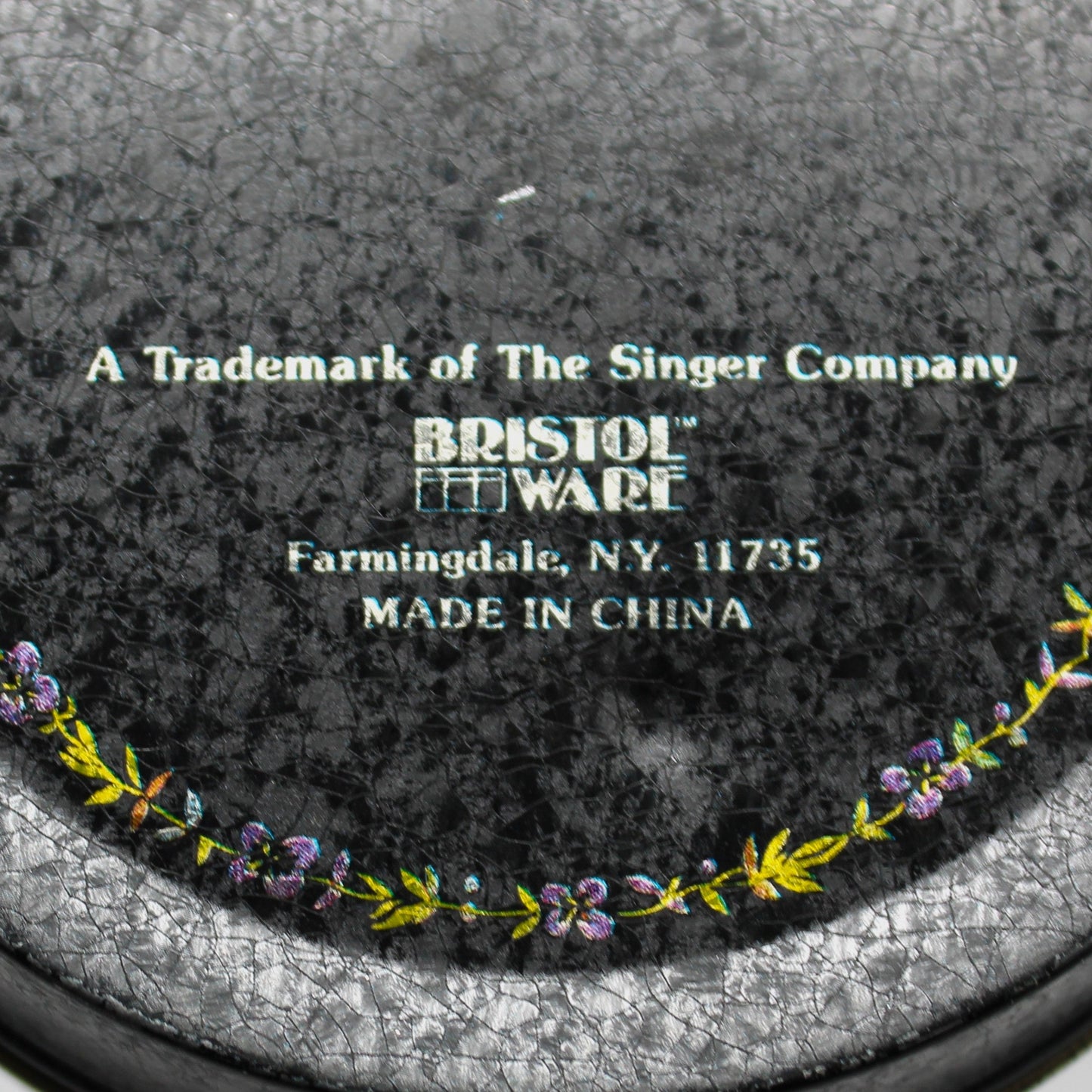 Tins, Storage Box / Container, The Singer Manufacturing Co, Iridescent, Bristol Ware, Vintage