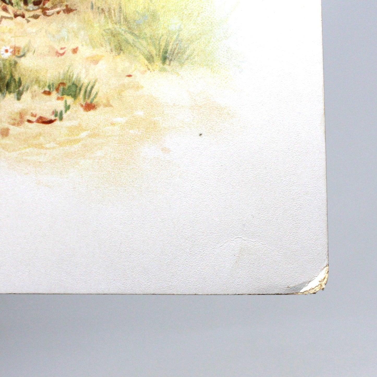 Print, Calendar Page, Fred Hines, Mother & Child Picking Flowers, April, Vintage