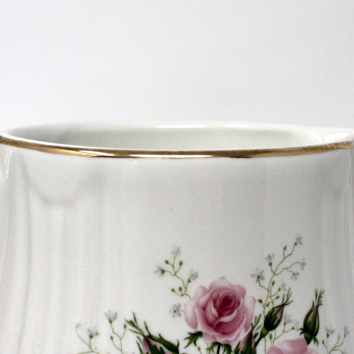 Milk Pitcher, Hall China, Heather Rose, Vintage