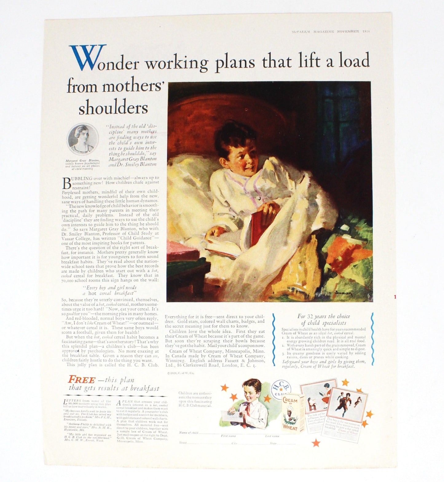 Advertisement, Wrigley's Chewing Gum, Original 1928 Magazine Ad, King Spear, Vintage McCall's