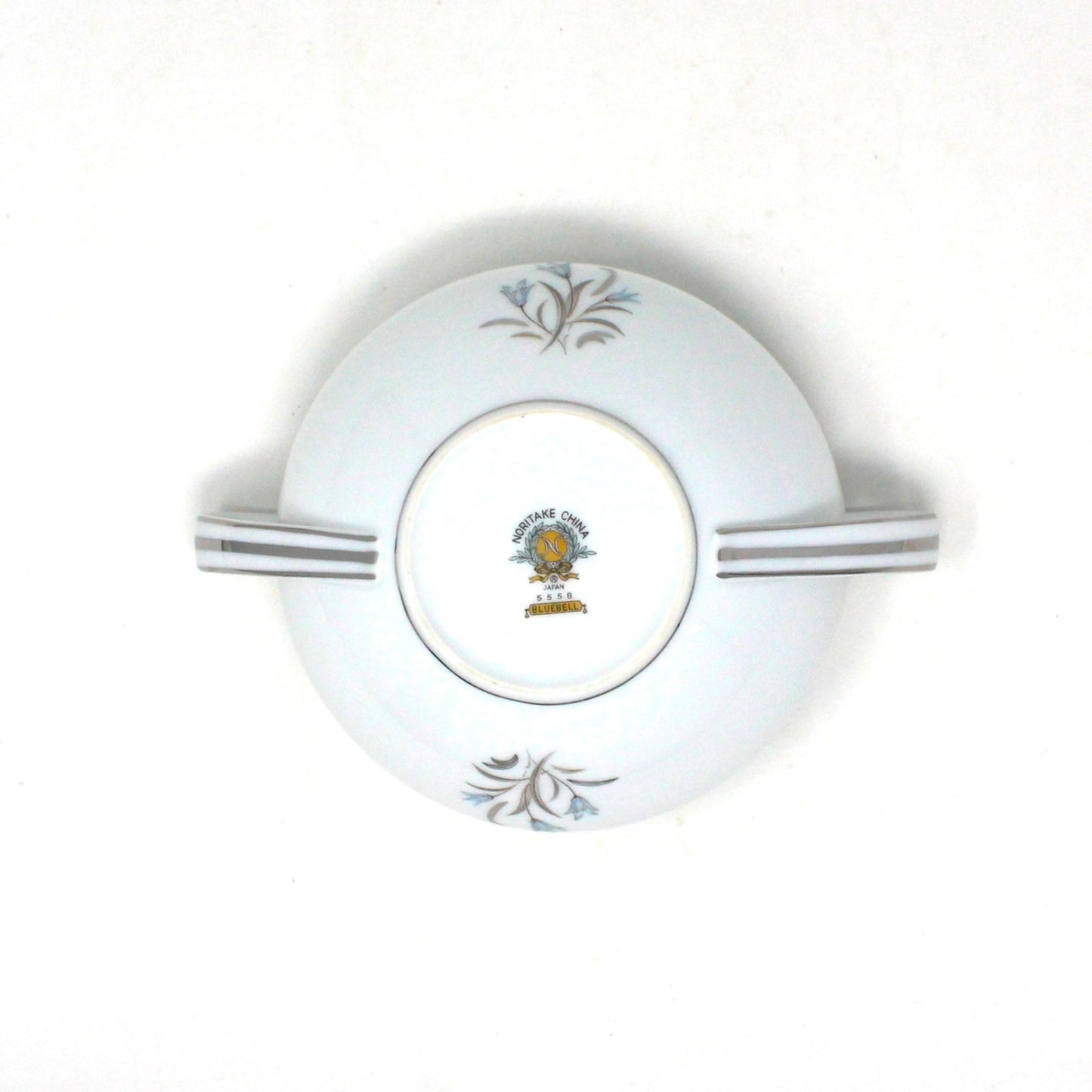Sugar Bowl with Lid and Handles, Noritake, Blue Bell, Vintage Japan