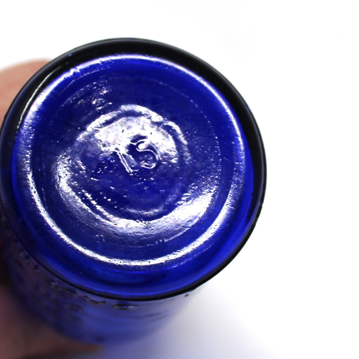 Medicine Bottle, Cobalt Blue Bromo - Seltzer, Emerson, AMB, Lug Top, 5" Antique