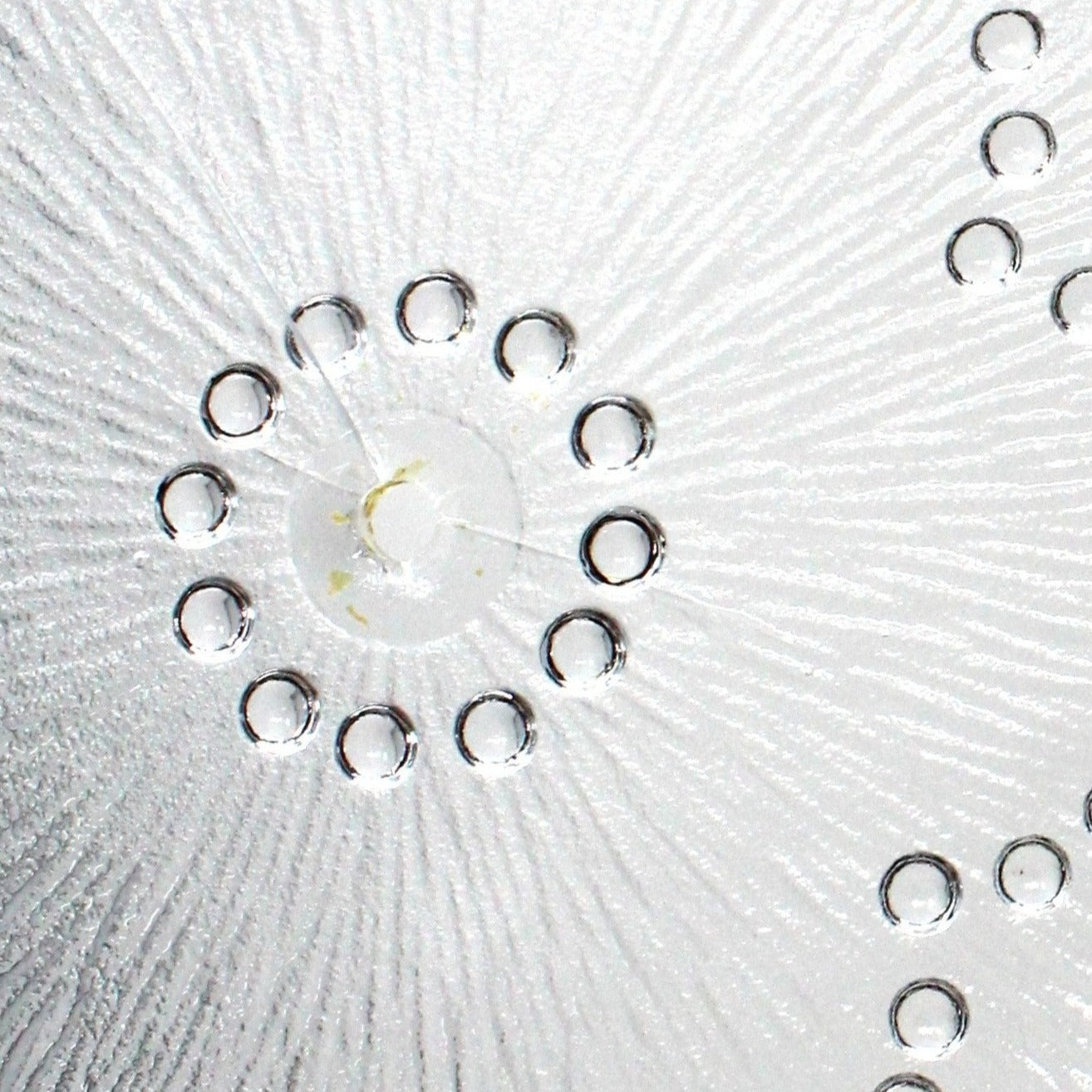 Sandwich Tray with Handle, Masserini, Barocco Glass Tidbit Tray, Bubble Lace Edge, Vintage