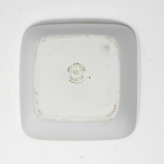 Hors D'Oeuvres Dish, Royal Worcester, Evesham Gold, Square Shallow Bowls, Citrus, Vintage