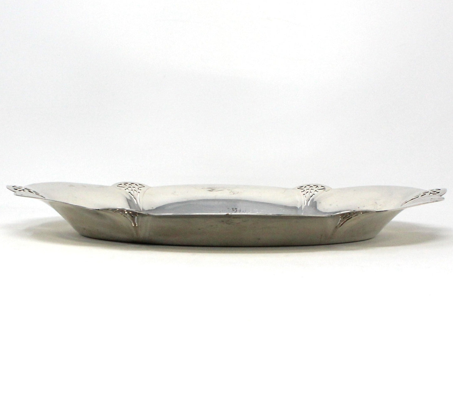 Bread Tray, Wm Rogers, Silverplate Bread Tray, Reticulated Oval Tray, Antique