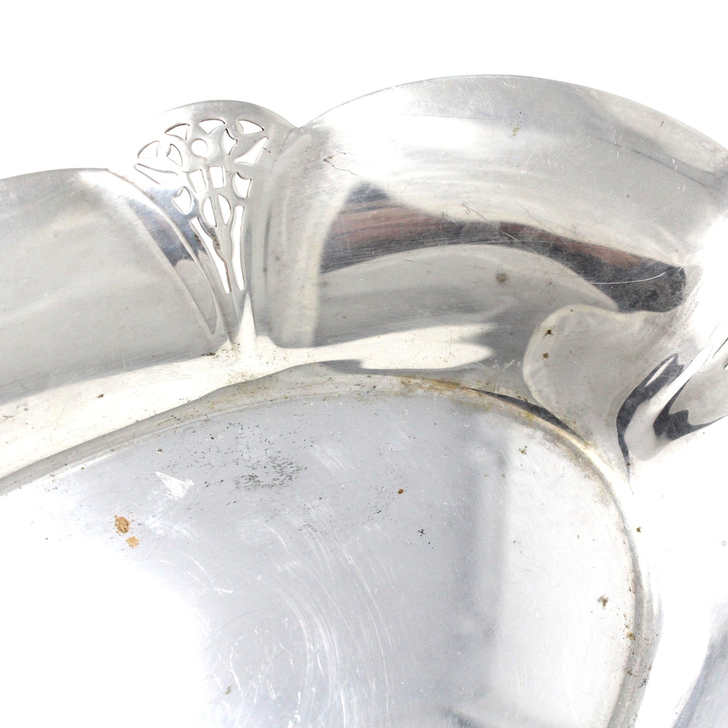 Bread Tray, Wm Rogers, Silverplate Bread Tray, Reticulated Oval Tray, Antique