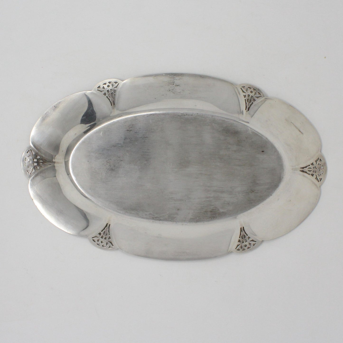 Bread Tray, Wm Rogers, Silverplate Bread Tray, Reticulated Oval Tray, Antique