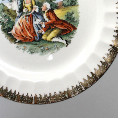 Bread & Butter Plate, Cronin China Co, Fragonard Courting Couple, COI2, Vintage USA