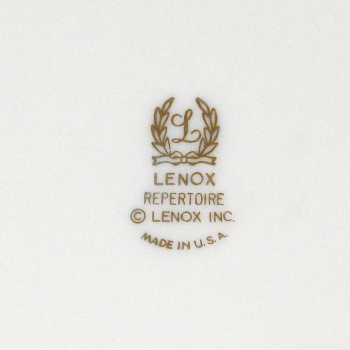 Dessert / Salad Plate, Lenox, Repertoire, Blue Flowers, Vintage USA