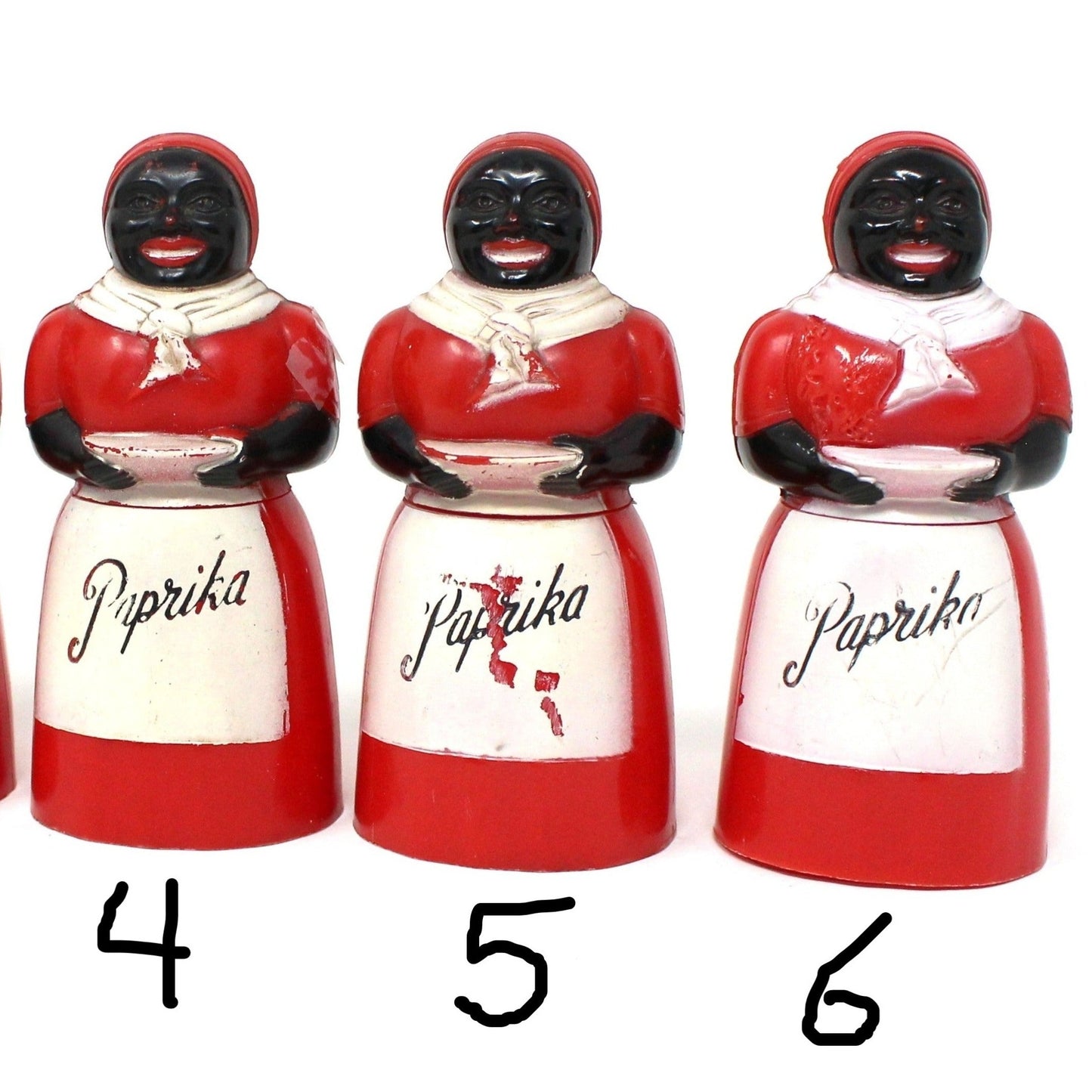Paprika Shaker, Aunt Jemima, Black Americana Collectible, Vintage F&F Mold & Die Works