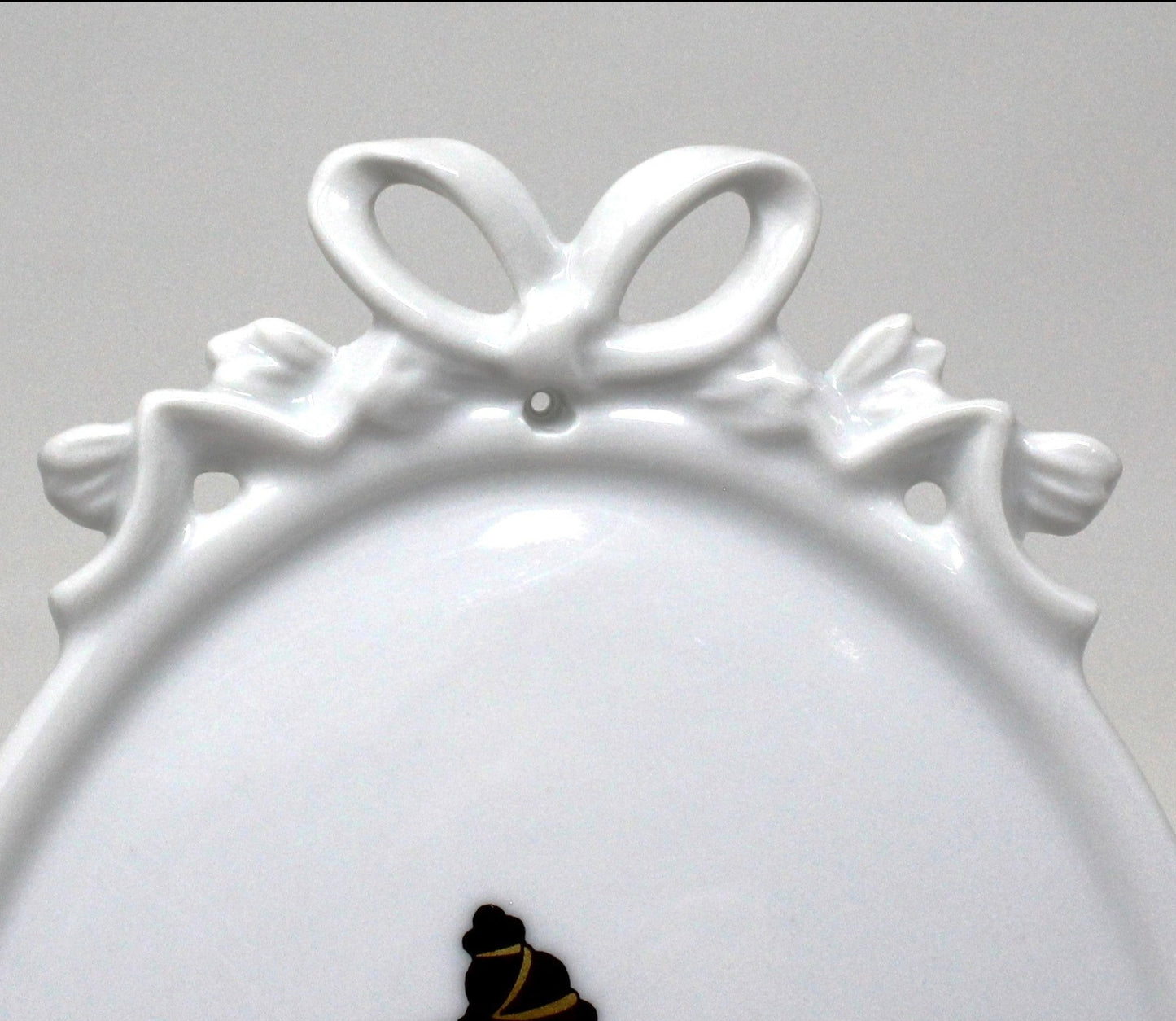 Silhouette, Tettau Atelier, Victorian Courting Couple Porcelain Plaque, Bavaria Germany, Vintage