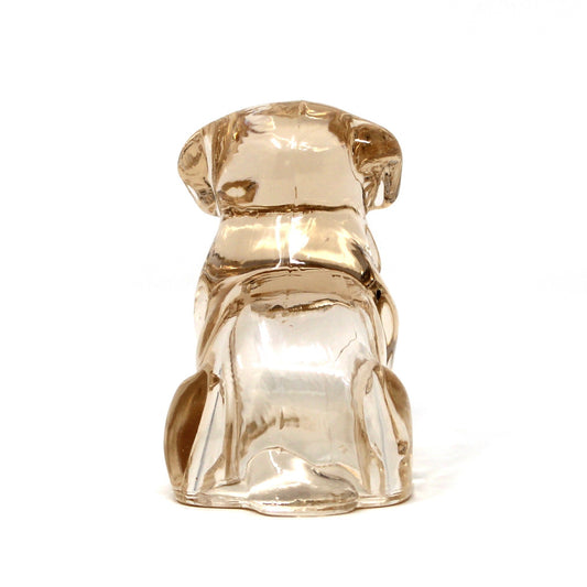 Figurine, Federal Glass, Mopey Dog, Animals Decor Collectible, Vintage 1940's