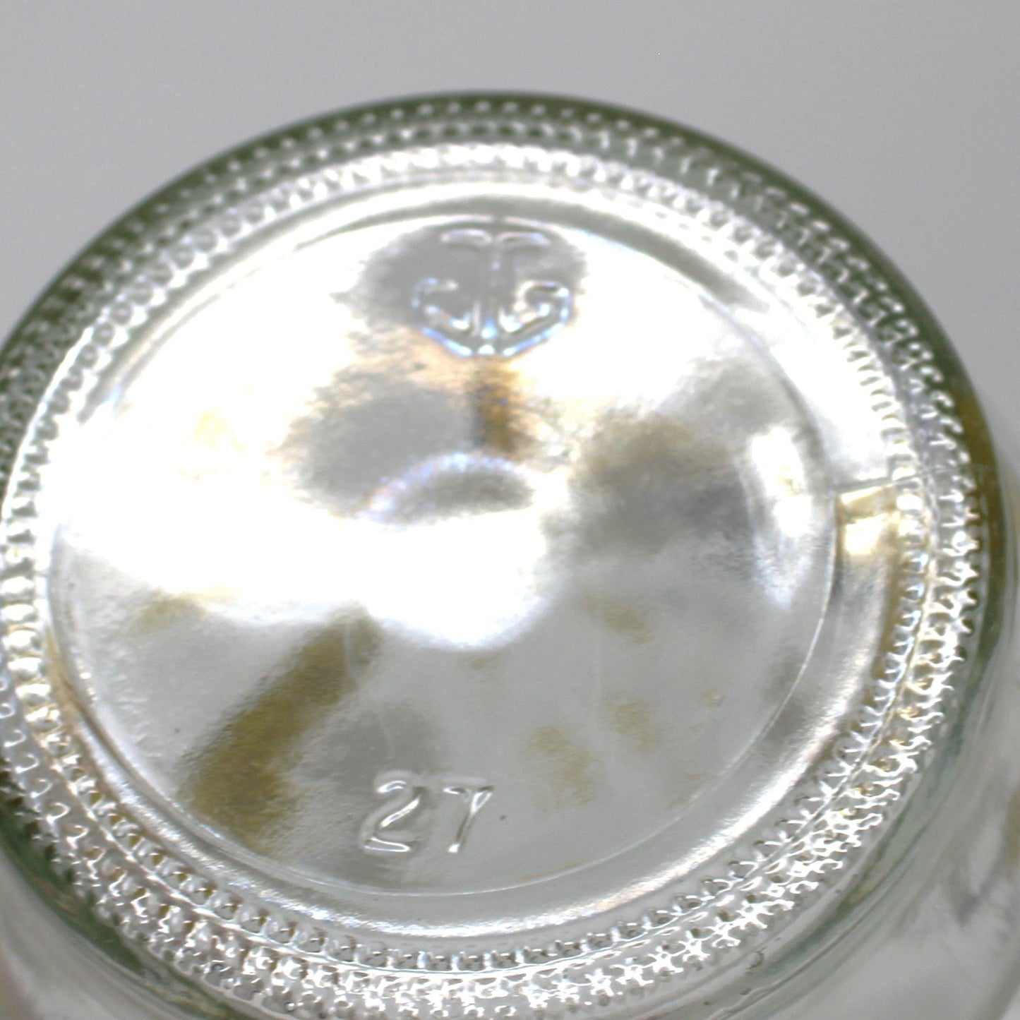 Glasses / Tumblers, Anchor Hocking, Bumble Bees & Beehives, Peanut Butter Jar Glasses, Set of 2, Made in USA, Vintage, 1980s