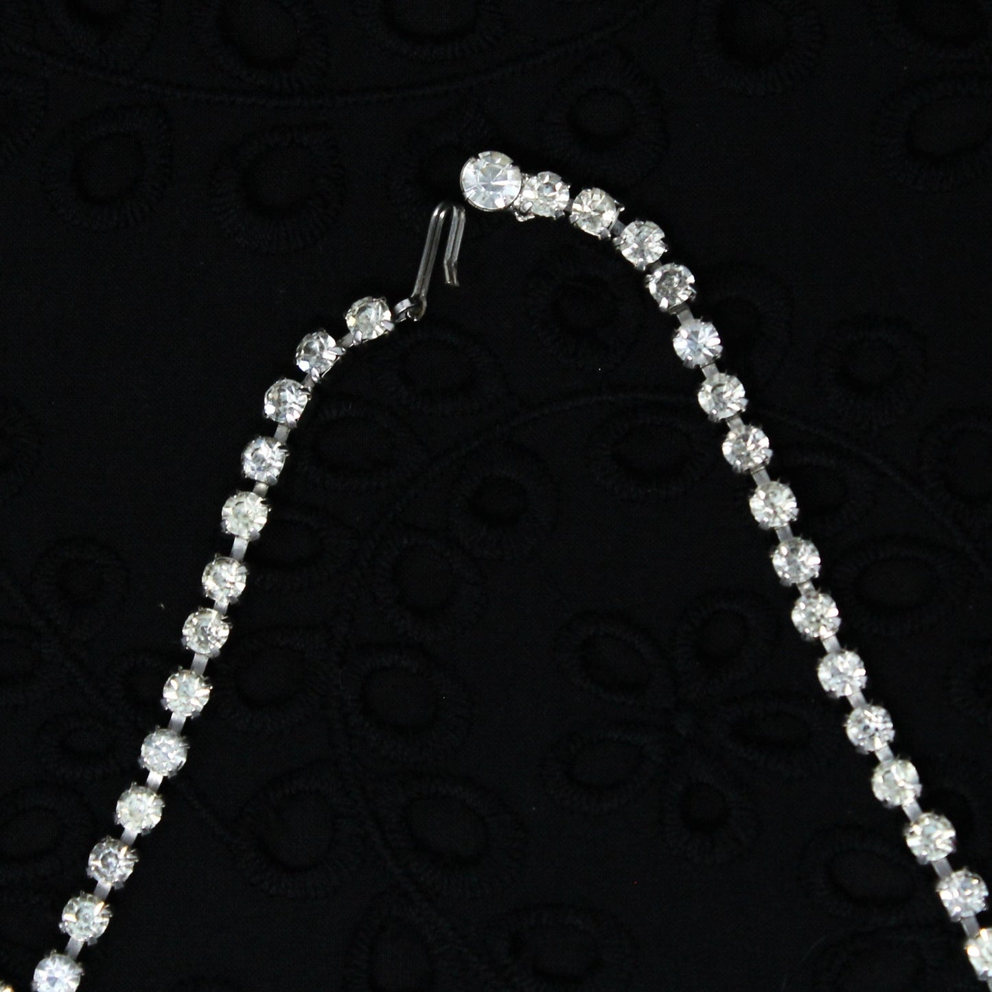 Necklace and Earrings Set, D&E Juliana, Waterfall Bib Necklace, Faceted Crystals & Pearls, Vintage