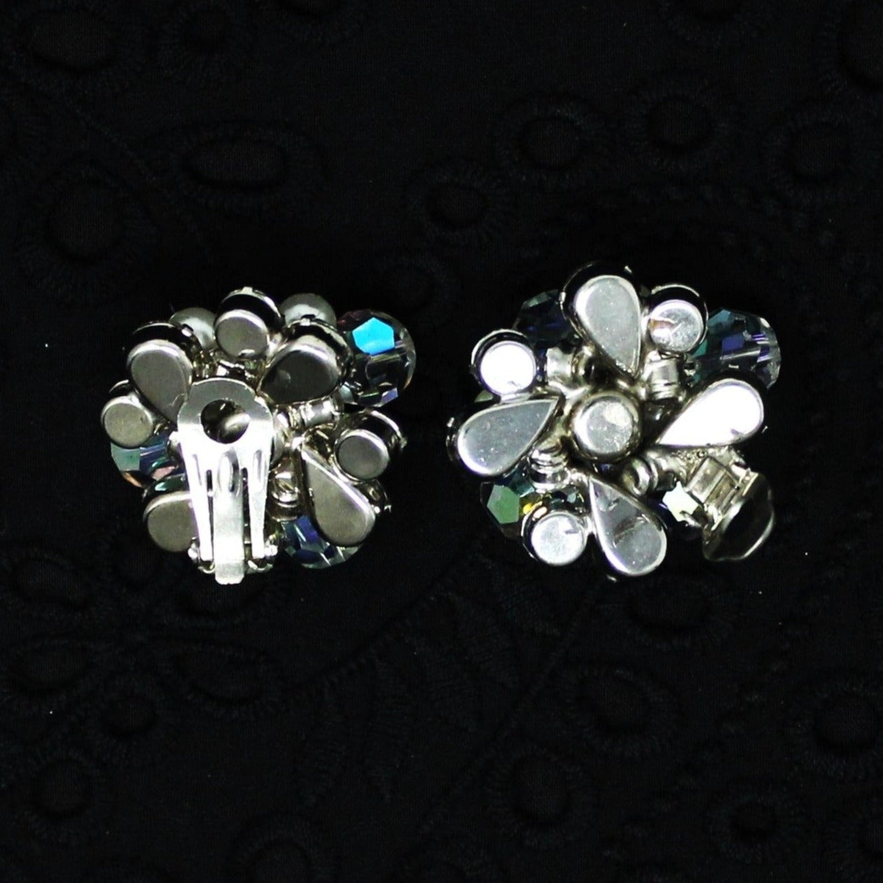 Necklace and Earrings Set, D&E Juliana, Waterfall Bib Necklace, Faceted Crystals & Pearls, Vintage