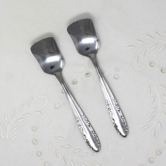 Sugar Spoon / Sugar Scoops, SAF INOX, Italy, Set of 2, Vintage, SOLD