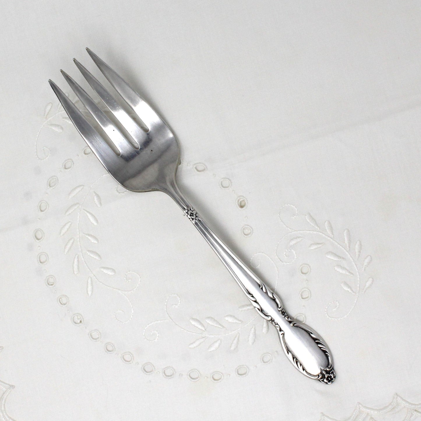 Serving / Meat Fork, Rogers & Bro, Silverplate, Royal Manor, Vintage 1956