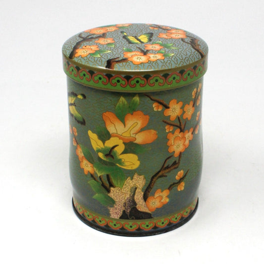 Tins, Gift Tin / Candy Tin, Daher, Asian Florals & Butterflies, Vintage England