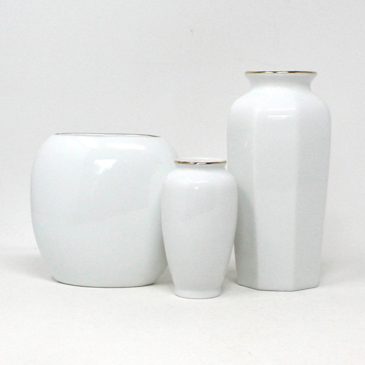 Vase, OMC Otagiri, Bear with Cat, Bob Harrison Designs, Set of 3, Japan, Vintage