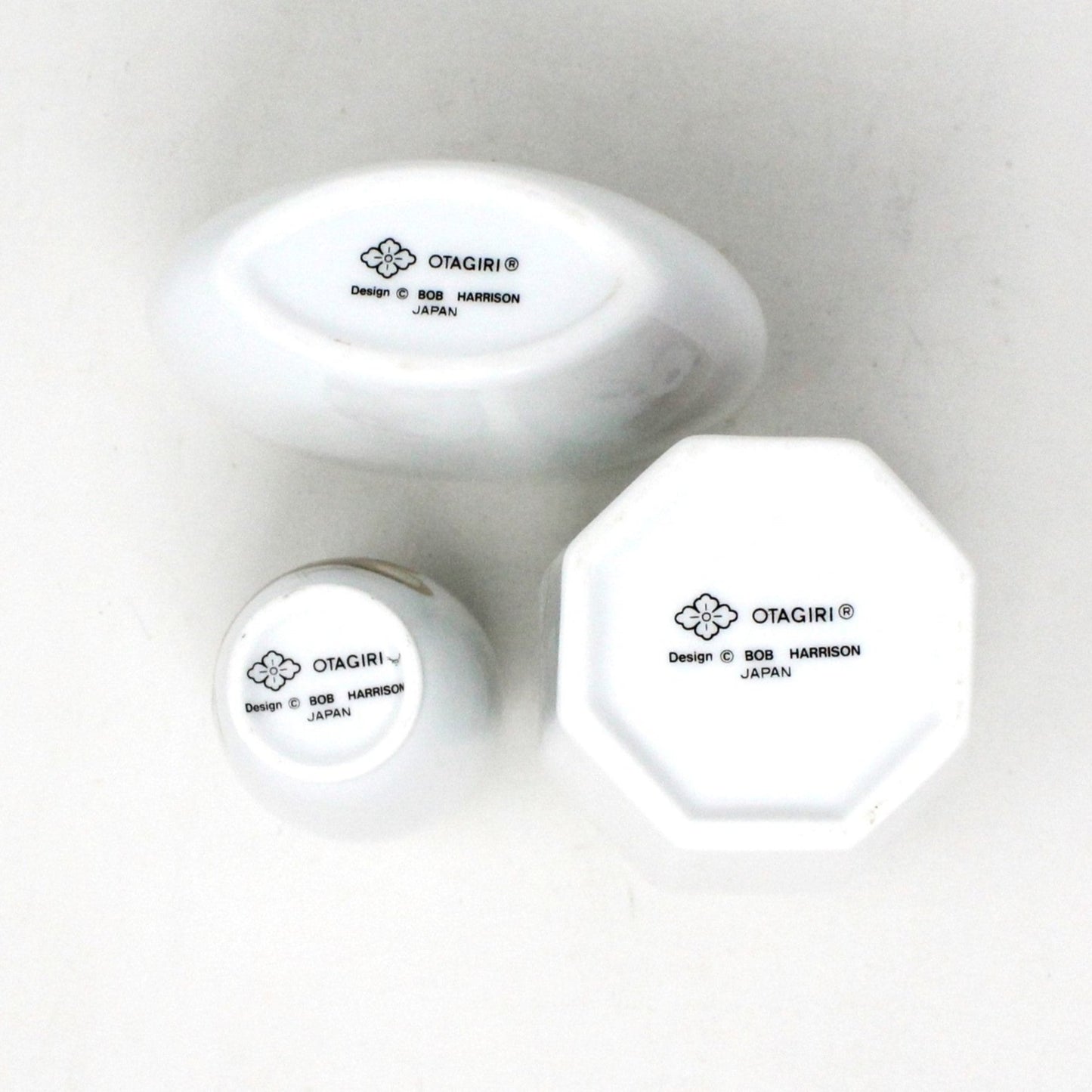 Vase, OMC Otagiri, Bear with Cat, Bob Harrison Designs, Set of 3, Japan, Vintage