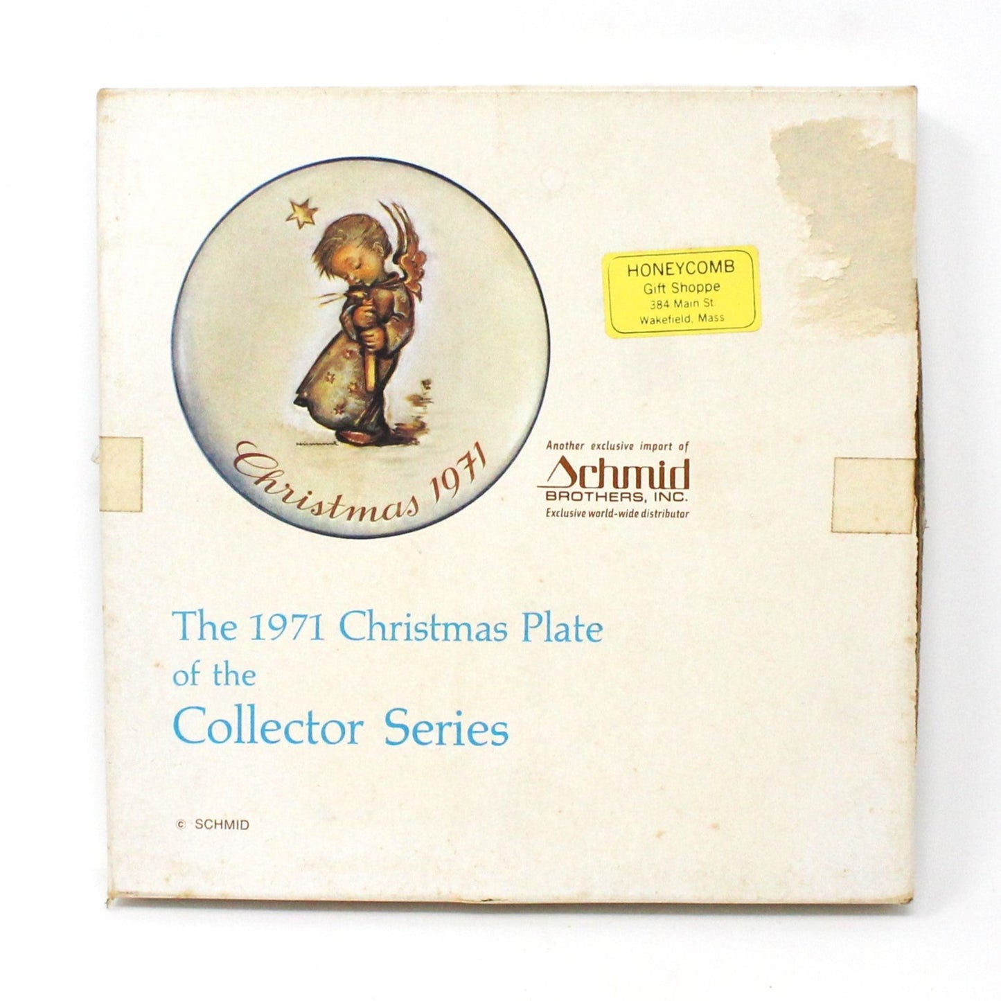 Decorative Plate, Schmid Brothers, Christmas Plate Hummel 1971, Collector Series, in Box, Vintage