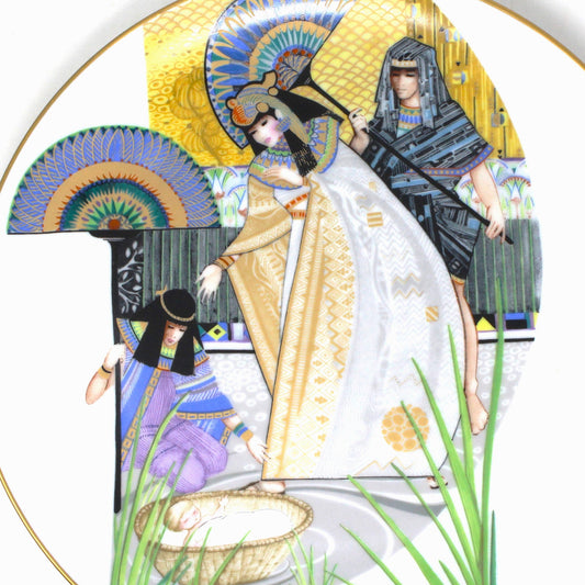 Decorative Plate, Knowles, Biblical Mothers Collection, Pharaoh's Daughter & Moses, Licea Style, Vintage