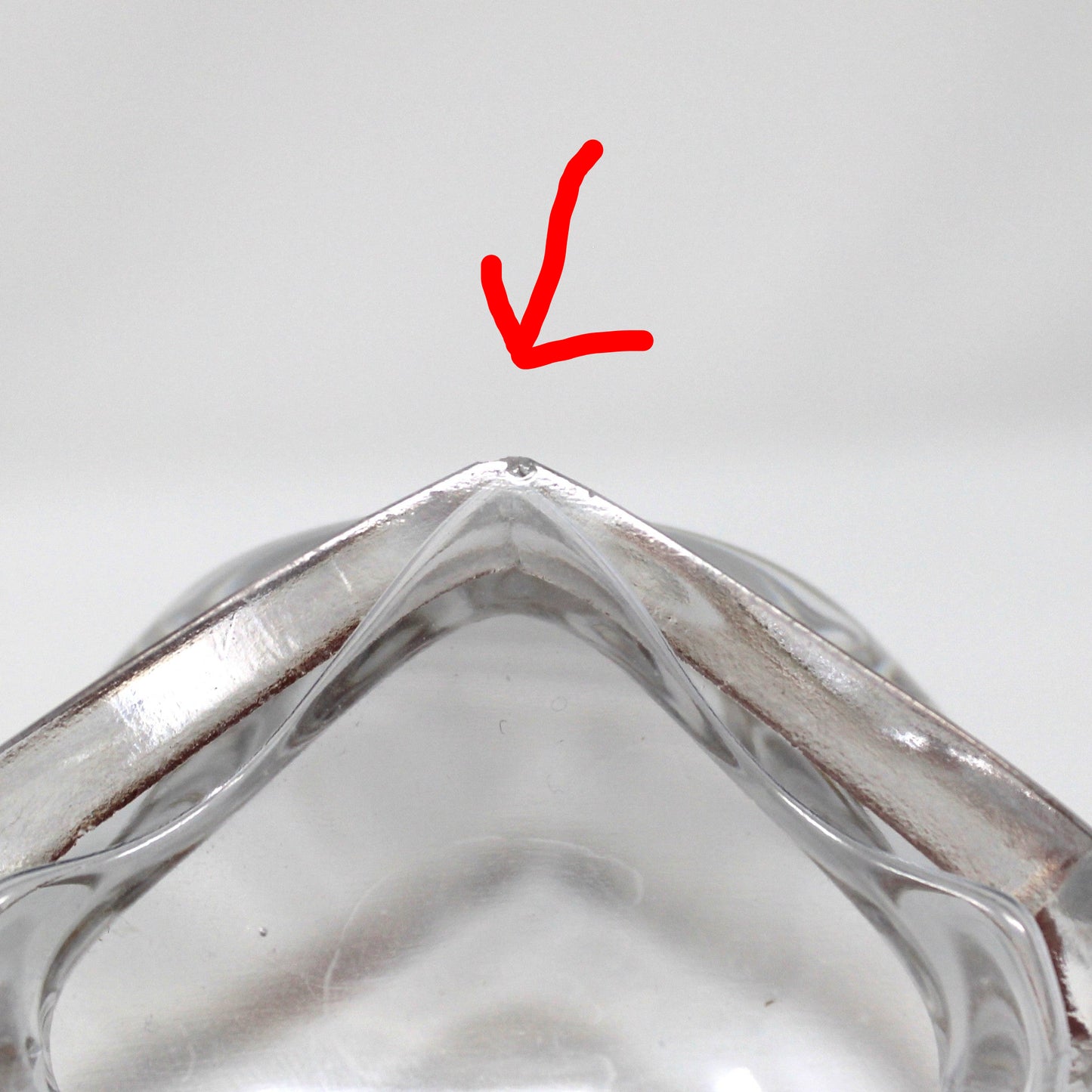 Perfume Bottle, 24% Lead Crystal, Tulip Shaped Stopper, W. Germany, Vintage 1950s