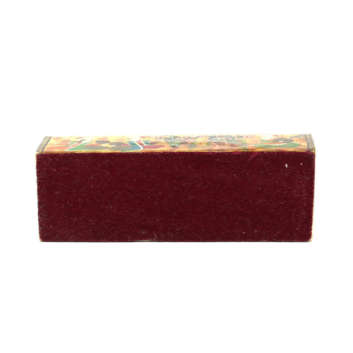 Trinket Box / Chest: Persian Style Miniature, Hand-Painted Faux Bone Keepsake, Vintage 1970s