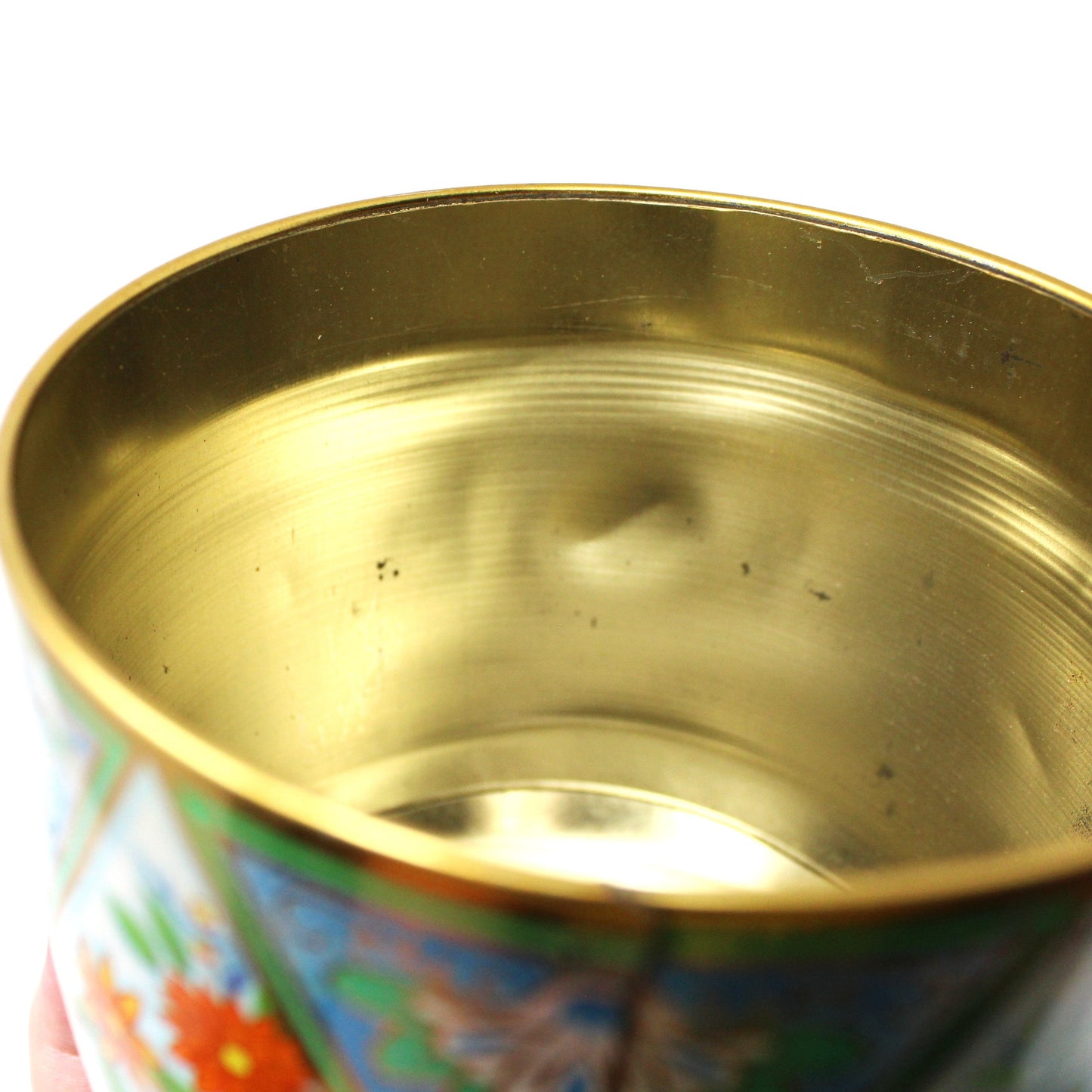 Tins, Gift Tin / Cookie Tin, Daher, Asian Floral Chinoiserie, Vintage, England
