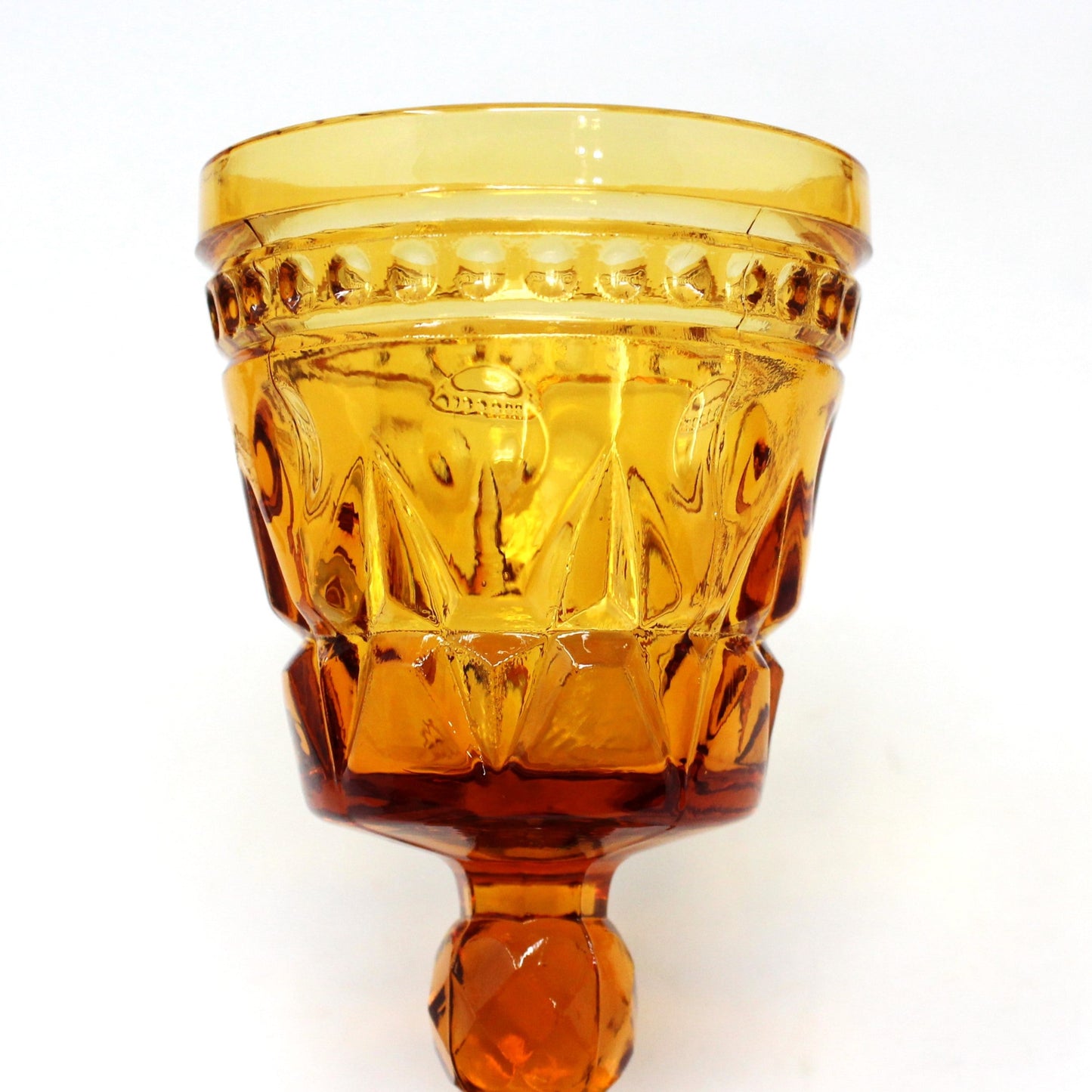 Wine Glasses, Colony Glass, Amber Park Lane, Set of 7, Vintage, SOLD