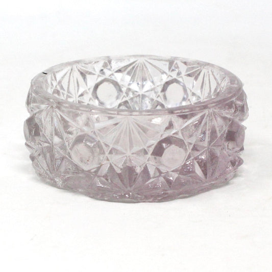 Salt Cellar, Master Salt Dip, Daisy and Button, Round, Antique