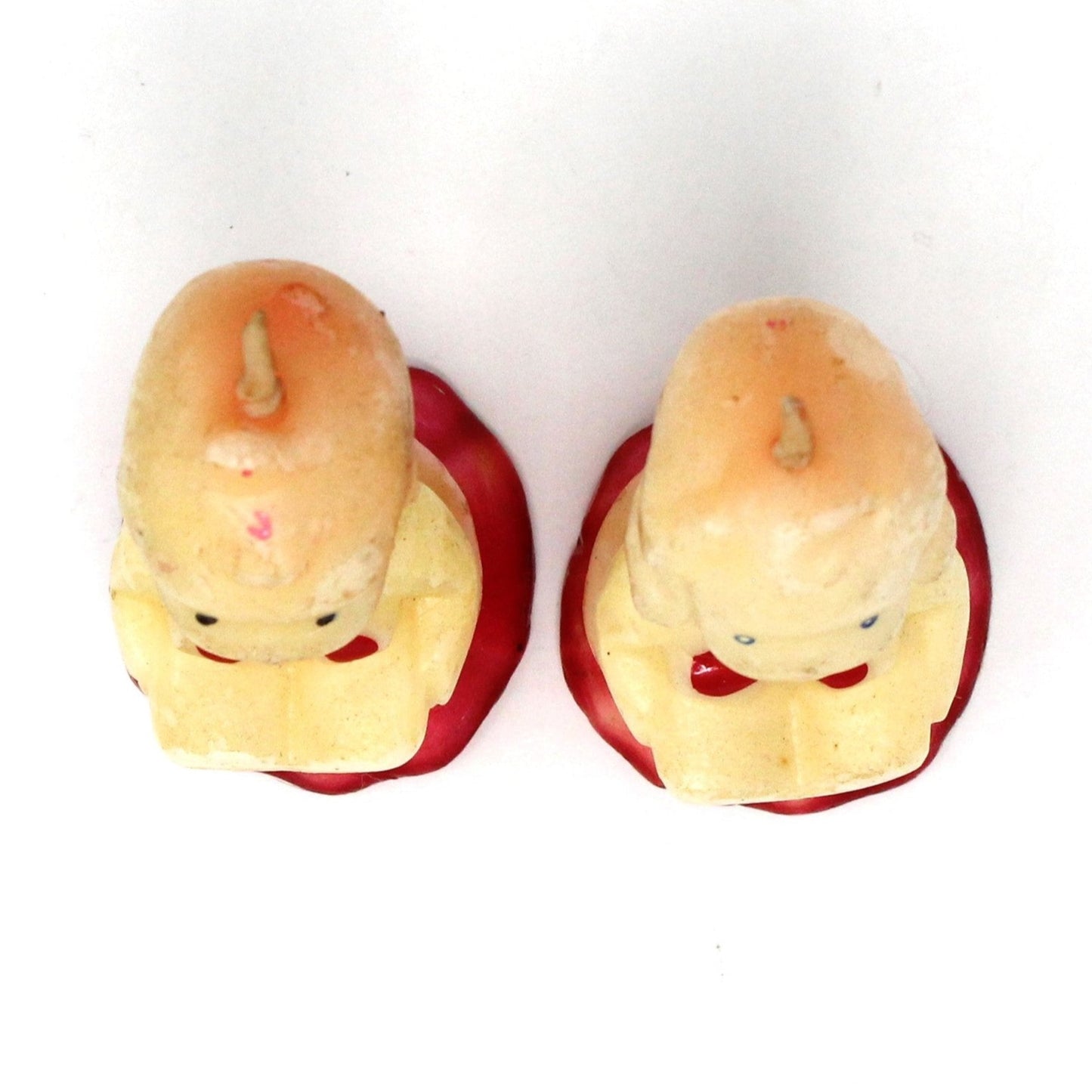 Candle, Gurley Novelty, Figural Christmas Choir Singer Caroler Girl & Boy, Vintage Collectibles