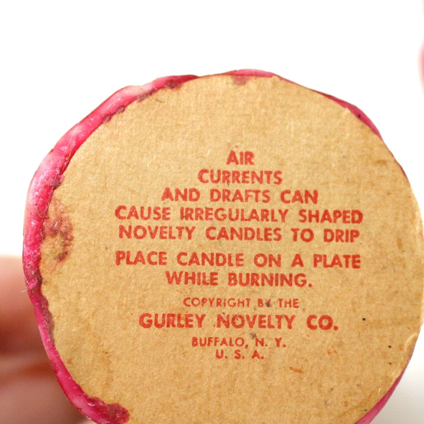 Candle, Gurley Novelty, Figural Christmas Choir Singer Caroler Girl & Boy, Vintage Collectibles