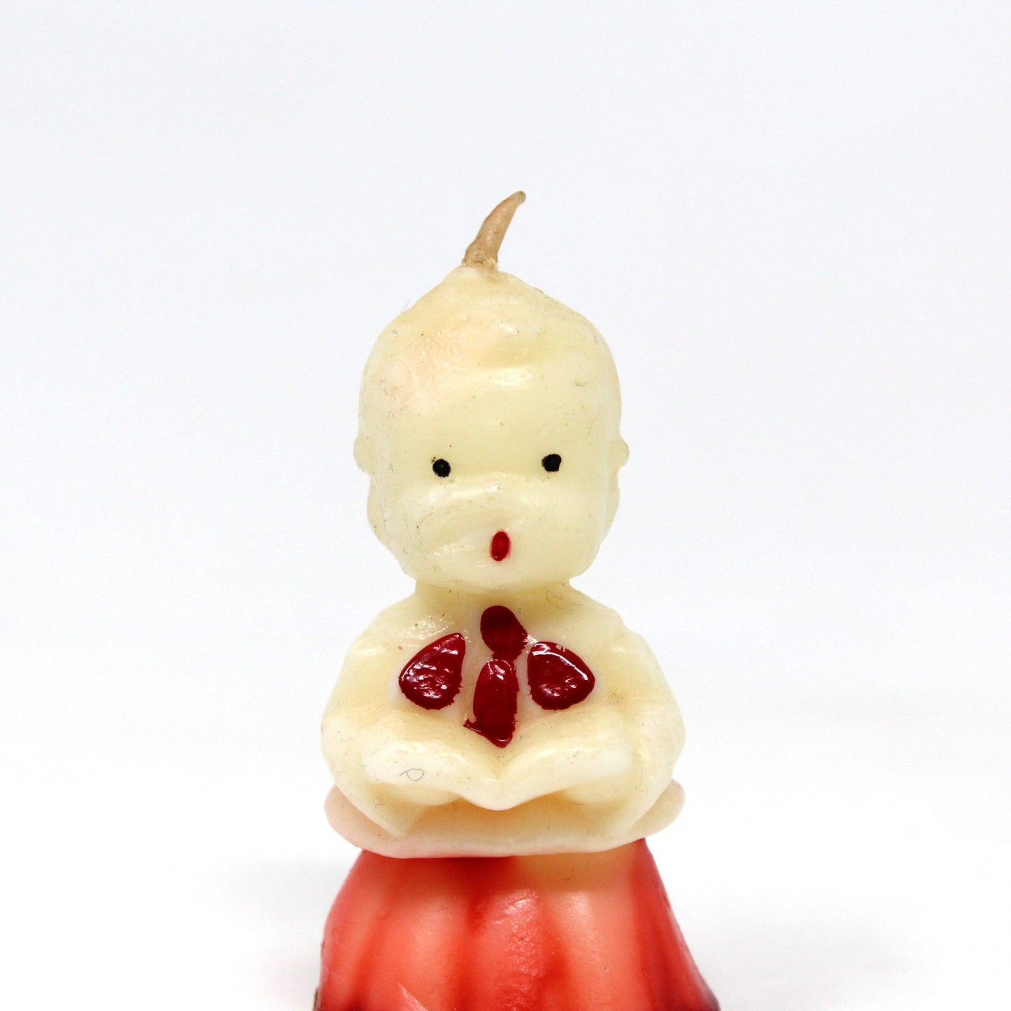 Candle, Gurley Novelty, Figural Christmas Choir Singer Caroler Boy, Vintage Collectibles