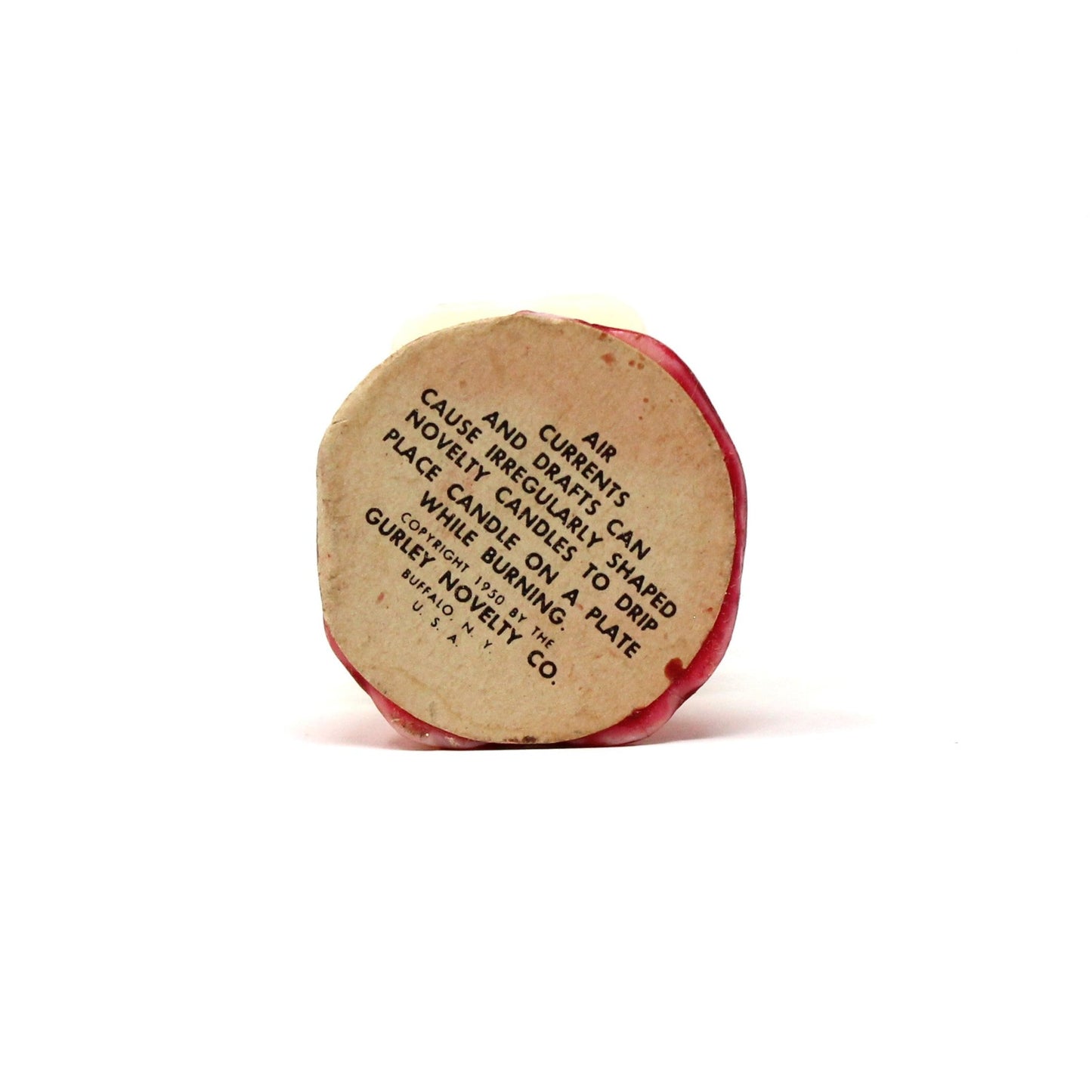 Candle, Gurley Novelty, Figural Christmas Choir Singer Caroler Boy, Vintage Collectibles