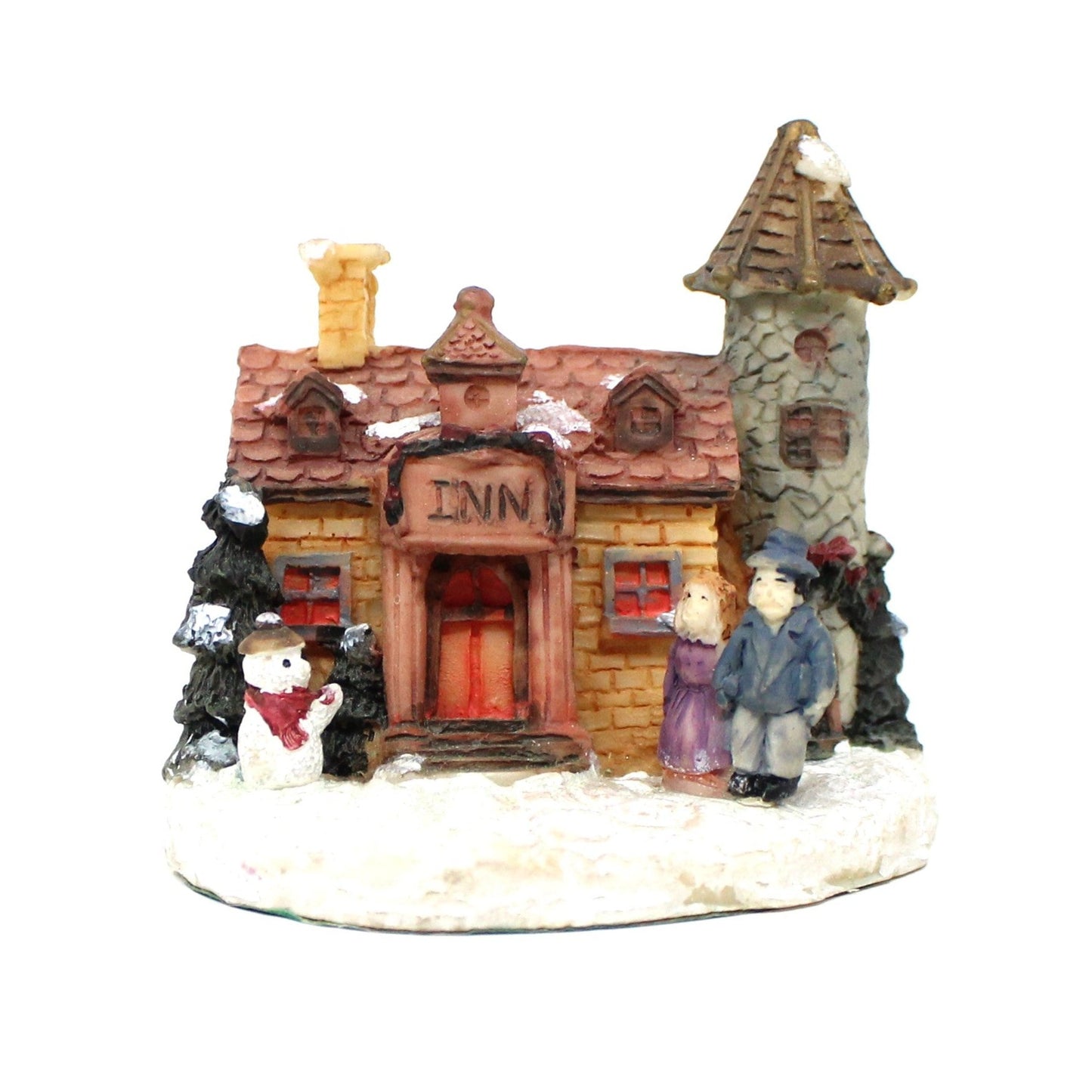 Christmas Village Collection, Church, Inn & Convent, World Bazaar Set of 3 Holiday Houses, In Box, Vintage