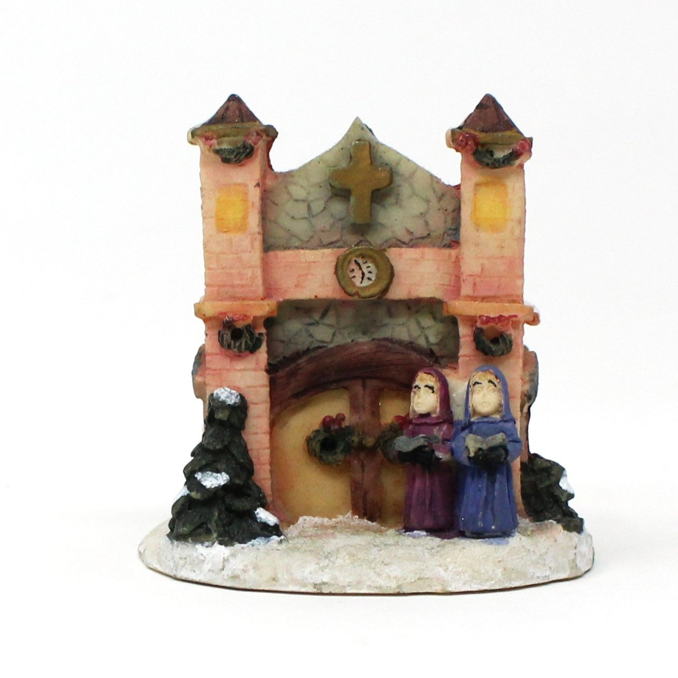 Christmas Village Collection, Church, Inn & Convent, World Bazaar Set of 3 Holiday Houses, In Box, Vintage