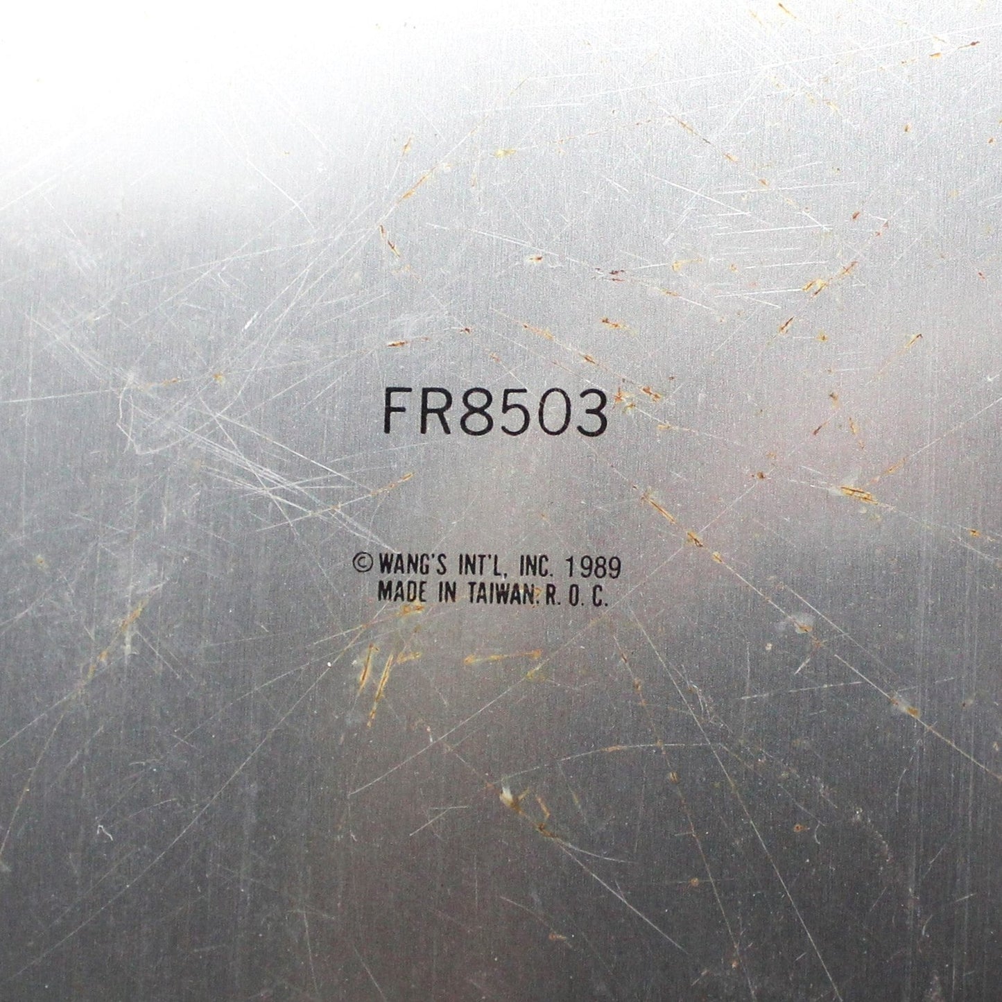 Tray, Christmas Teddy Bear w/Santa Hat Metal Tray, Round, Vintage