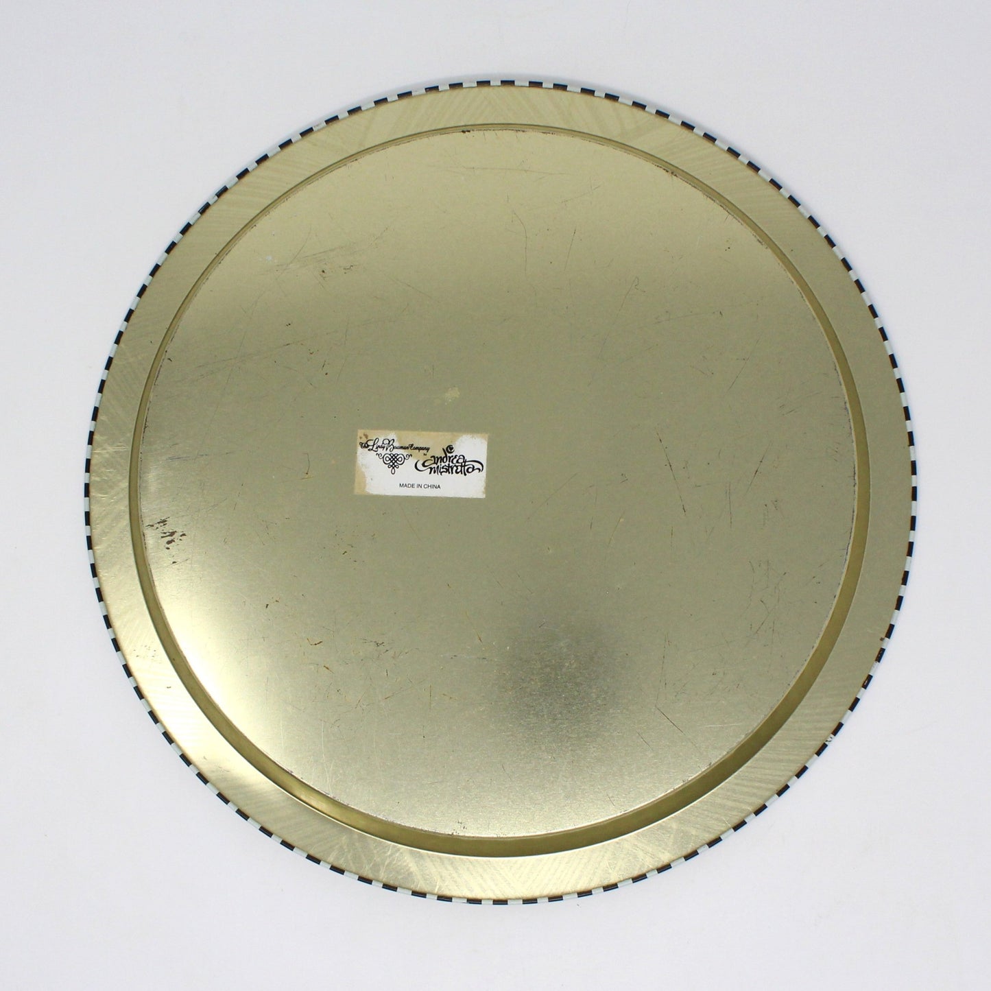 Tray, Santa Claus, Joy to the World, Christmas Metal Tray, Lindy Bowman, Vintage