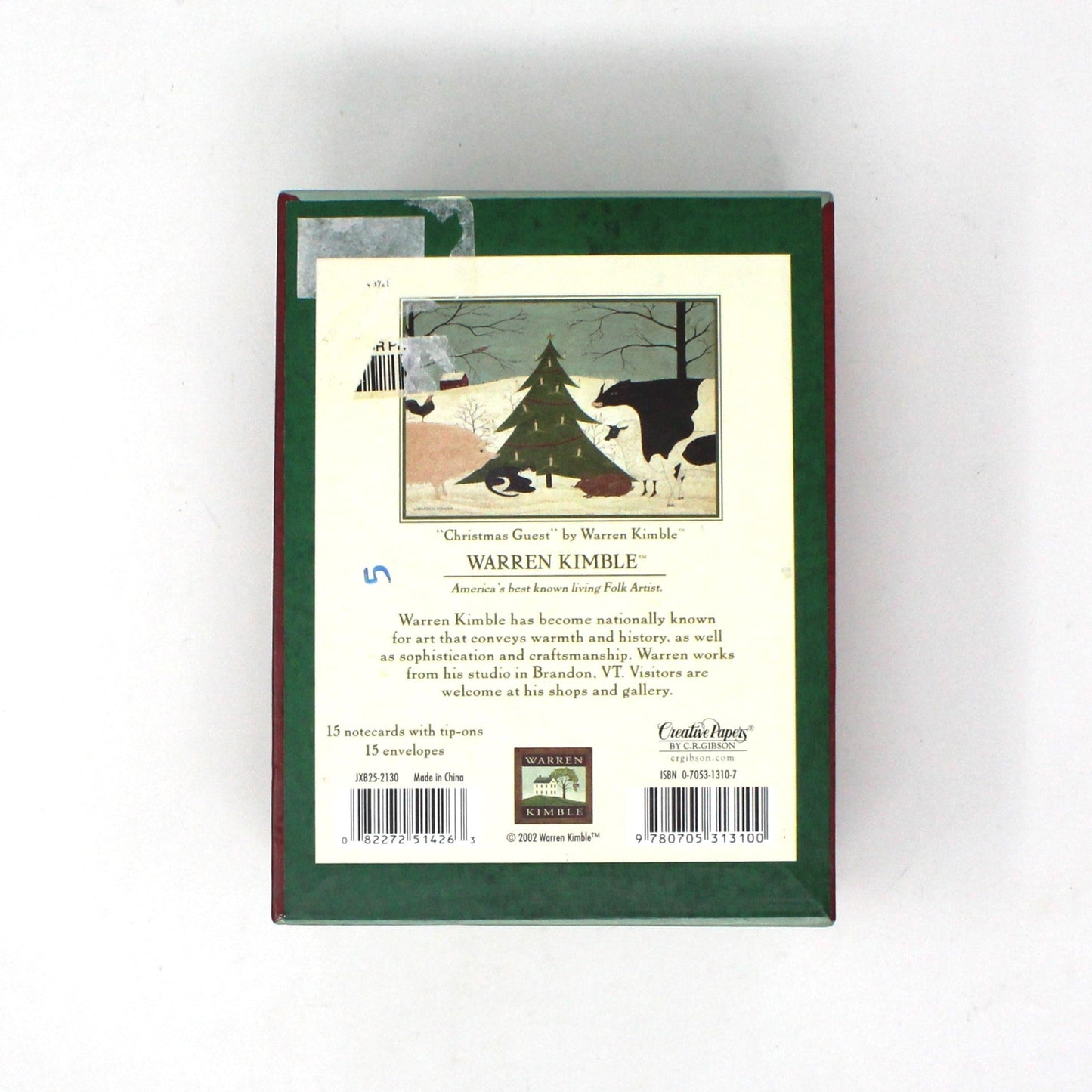 Box, Storage Box, Christmas Guest by Warren Kimble, Country / Farmhouse Folk Art Holiday Box