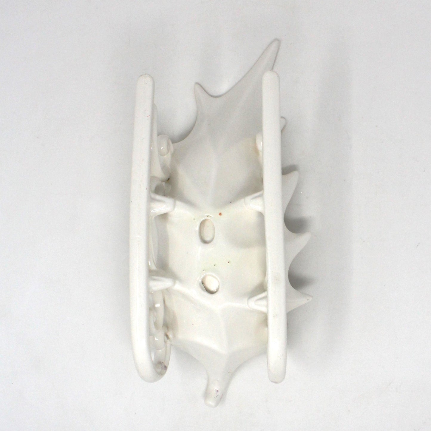 Candy Dish, Sleigh Holly Leaf Shaped, Christmas Snack Dish, Hand Painted Ceramic, Vintage