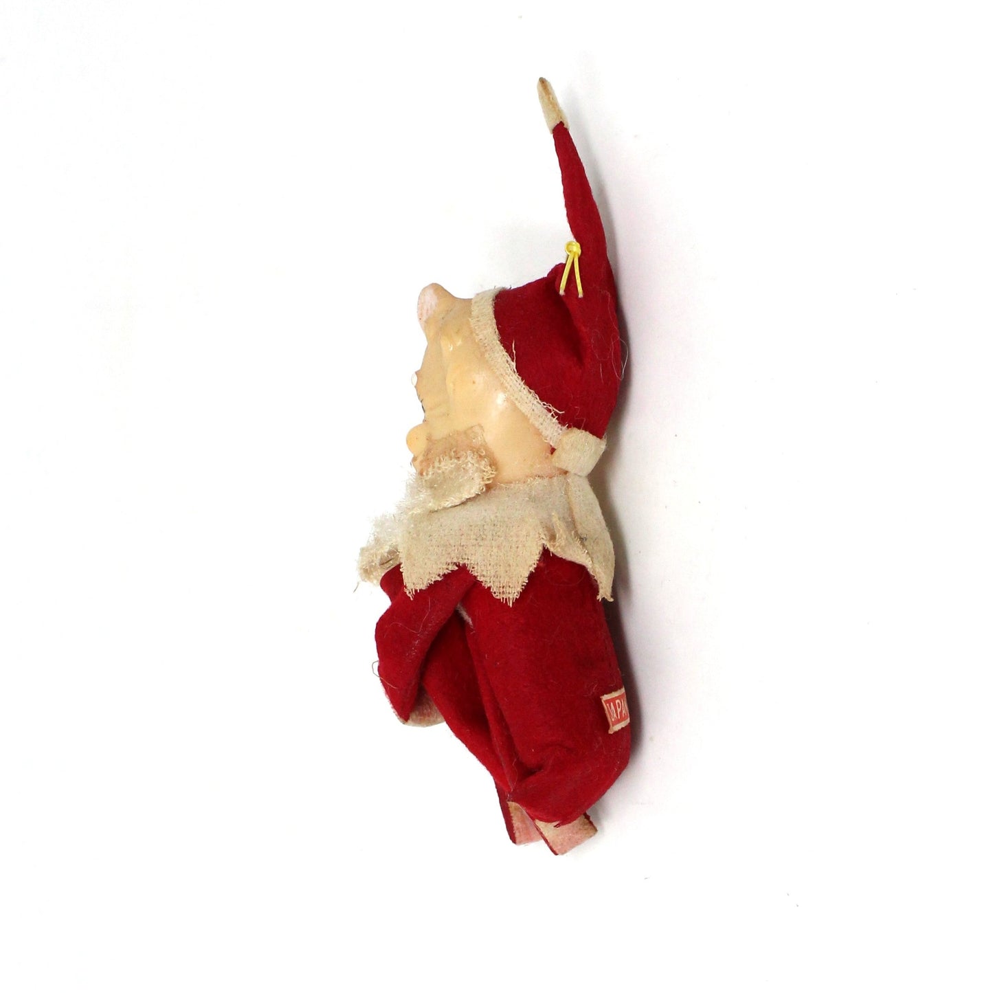 Ornaments, Knee Hugger / Pixie Elf Santa, Christmas Collectible, RARE Vintage