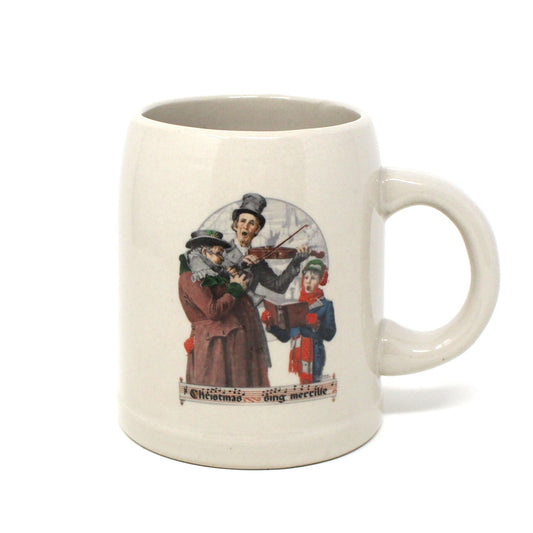 Beer Mug, Norman Rockwell Museum, Christmas Carol, Saturday Evening Post, Beer Stein, Vintage