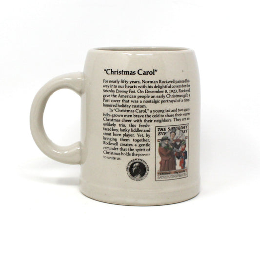 Beer Mug, Norman Rockwell Museum, Christmas Carol, Saturday Evening Post, Beer Stein, Vintage