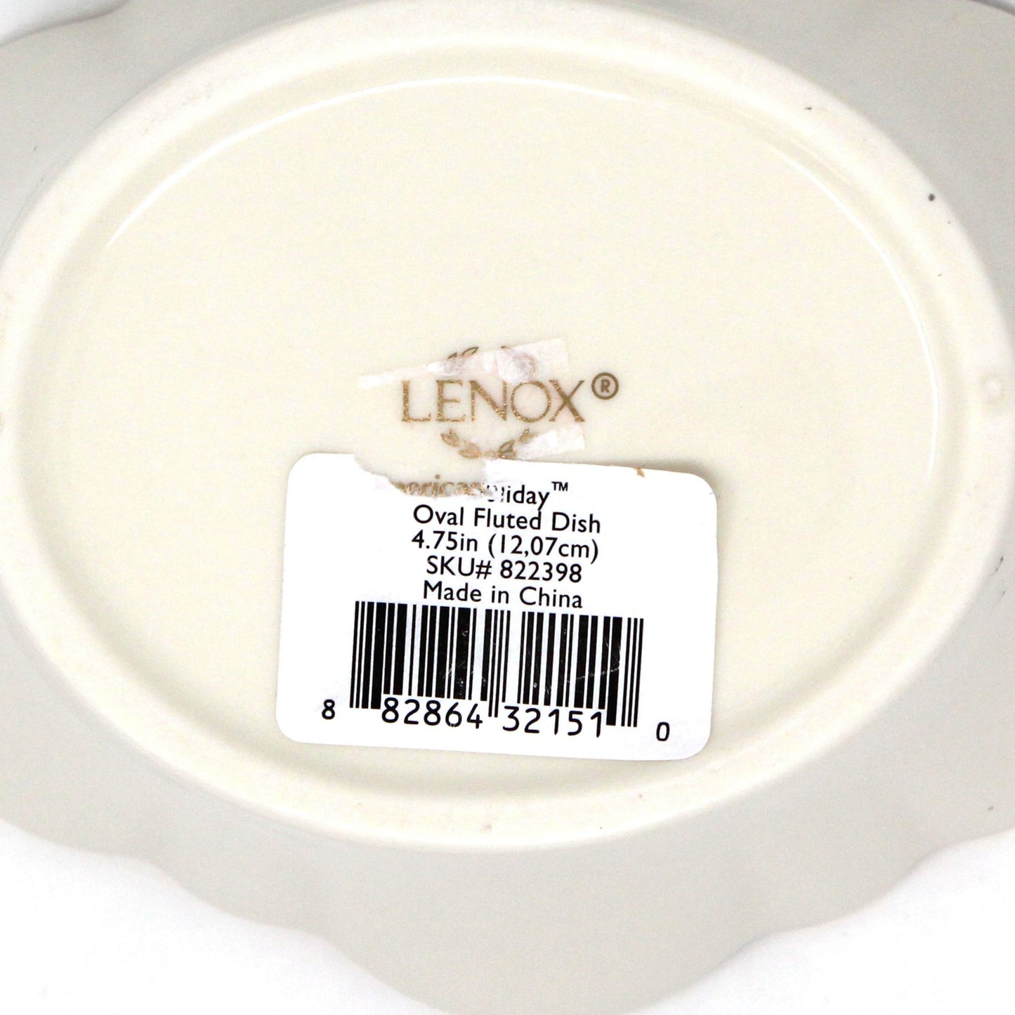 Bon Bon / Candy Dish, Lenox "Holiday" Pattern, Merry Mini Fluted Bowl Holly & Berries, Porcelain, Vintage