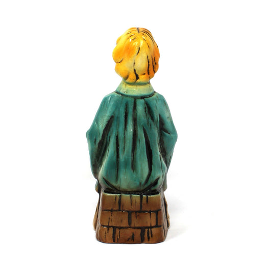 Chalkware: Choir Girl Figurine with Hymnal, Hand Painted, Japan, 1960s