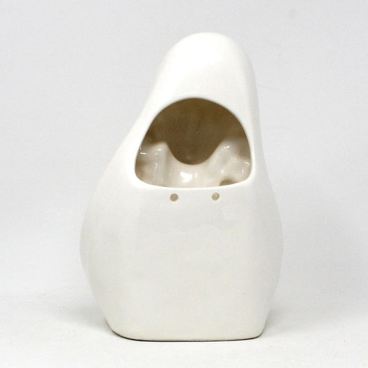 Planter / Wall Pocket Vase, Napco, Madonna / Virgin Mary Head Vase, White Porcelain, Vintage