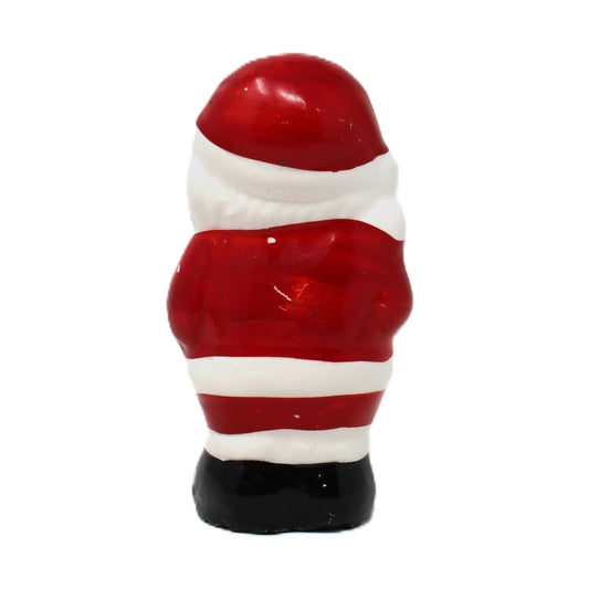 Salt Shaker: Christmas Figural Santa, Hand Painted Ceramic, Taiwan, Vintage 1970s, additional view