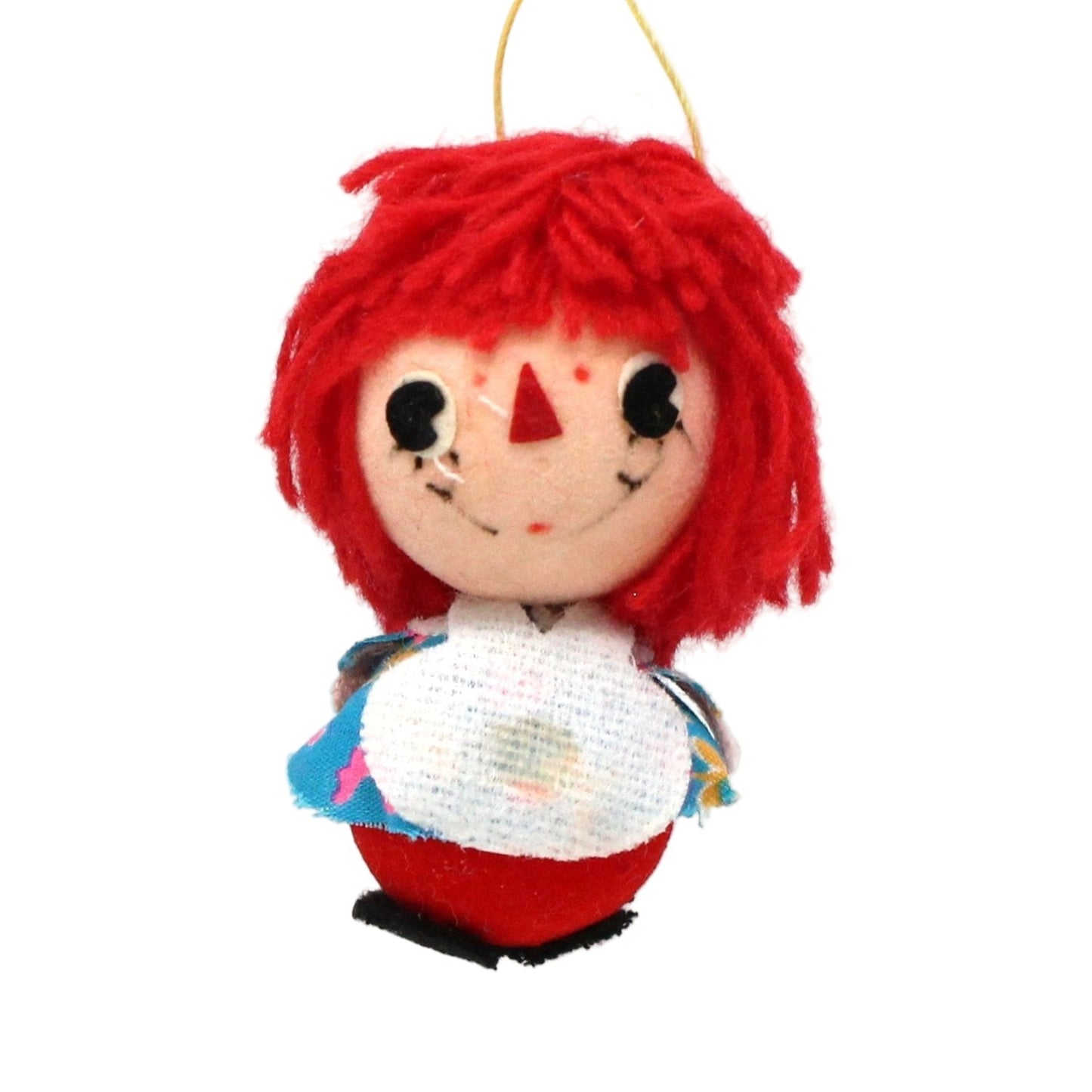Ornaments, Raggedy Ann, Felt / Fabric Ornament, Kitsch, Vintage