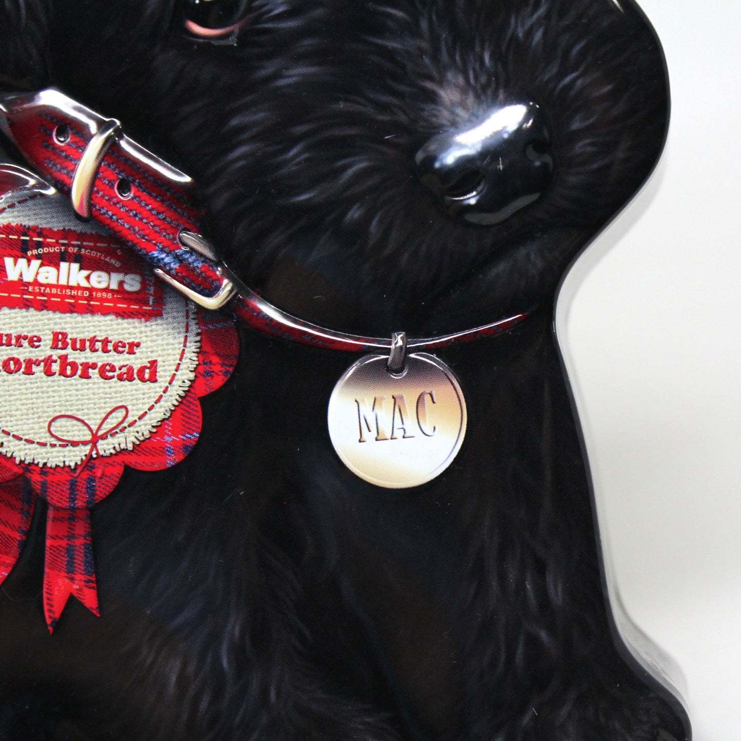 Tins, Gift Tin / Cookie Tin, Walkers, Scottie Dog Shaped Tin, Black Dog, Empty